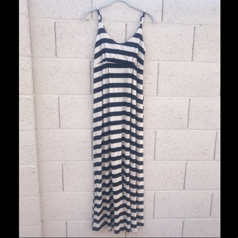 Bobeau Nordstrom Striped Maxi Dress, Small